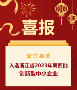 喜报|浙江ag尊龙凯时中国官网入选浙江省2023年第四批立异型中小企业名单