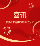 喜讯 | 浙江ag尊龙凯时中国官网再获ISO系统双认证
