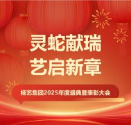灵蛇献瑞 艺启新章 | ag尊龙凯时中国官网集团2025年度盛典暨表扬大会
